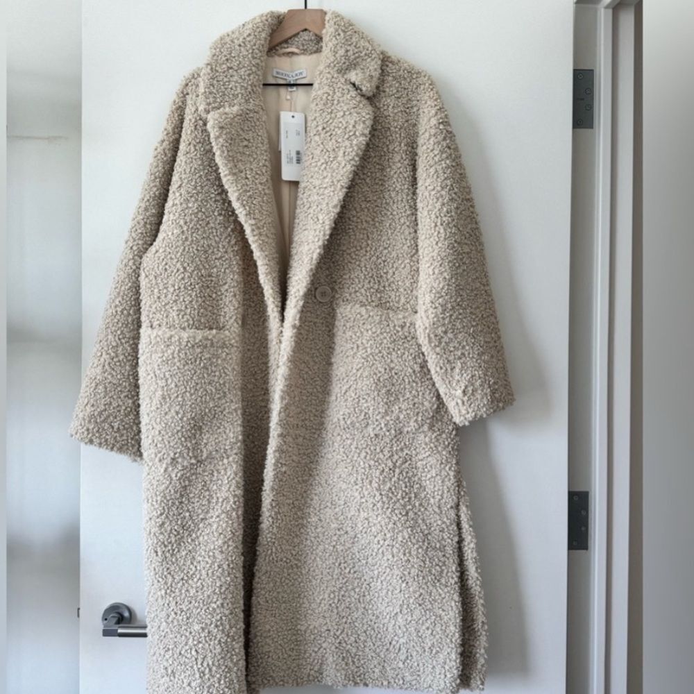 Shona Joy Cream Teddy Jacket